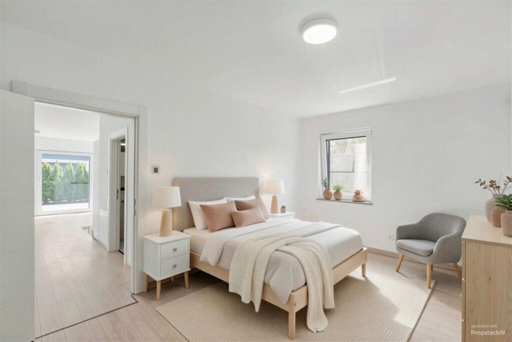 ELW - Schlafzimmer - Möbel mit KI visualisiert